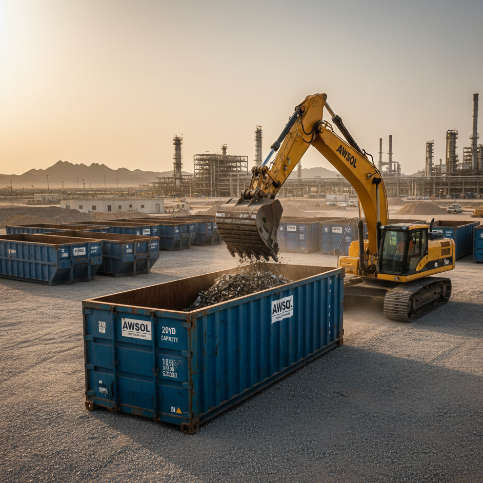 20-yard skip container